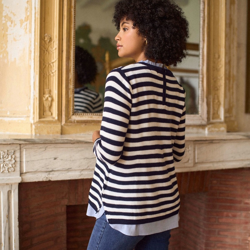 Seraphine Maternity & Nursing Layered Sweater+Tank - Picture 3 of 16